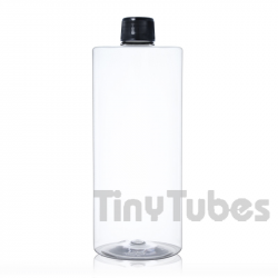 500ml 25% R-PET Transparent TUBE Flasche