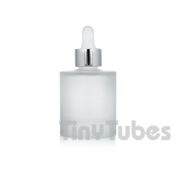 Zylindrische Flasche Lucia 30ml Frosted (Doppelbasis)