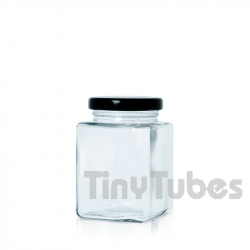 150ml Transparent CUBIC Tiegel Aus Glas