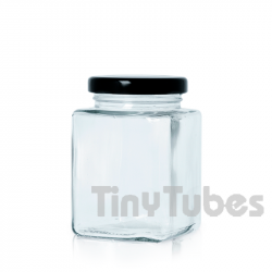 275ml Transparent CUBIC Tiegel Aus Glas