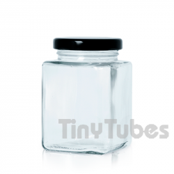 375ml Transparent CUBIC Tiegel Aus Glas