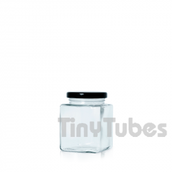 50ml Transparent CUBIC Tiegel Aus Glas