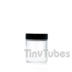 Transparenter Glasbehälter 100 ml
