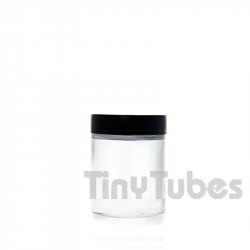 Transparenter Glasbehälter 75ml