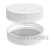 White Ribbed Plastic Lid With Induction Operation
