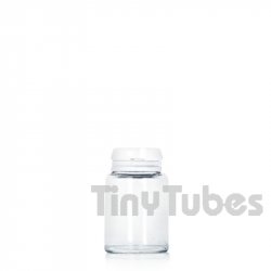Pillendose aus Glas 10ml Transparent
