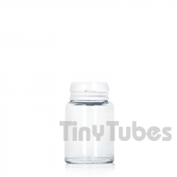 Pillendose aus Glas 20ml Transparent