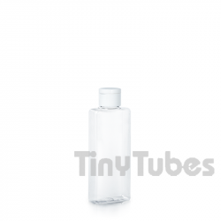 75ml PET transparent Petaca Flasche