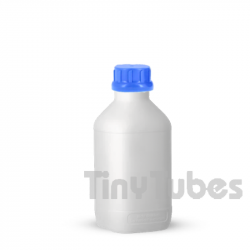 1000ml Quadratische Flasche für Flüssigkeiten Naturfarbe UN-X