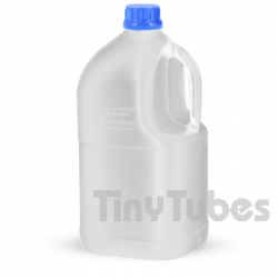 5000ml Quadratische Flasche für Flüssigkeiten Naturfarbe UN-X