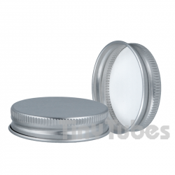 Aluminium Deckel Tiegel aus Glas 20ml