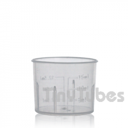 Messbecher 15ml Transparent