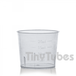 Messbecher 20ml transparent