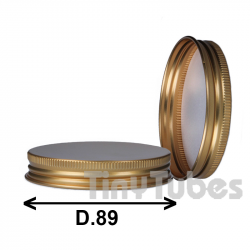 Bright Aluminium Golden Chicago Deckel D89